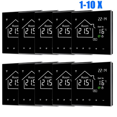 1-10 Raumthermostat WLAN LCD Digital Thermostat Fußbodenheizung Wandheizung WiFi