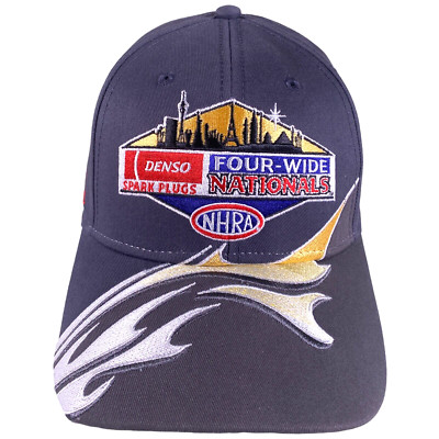 NEW Four-Wide Nationals Hat 21st. Annual 2020 Las Vegas (SAMPLE) Gray Cap Flames