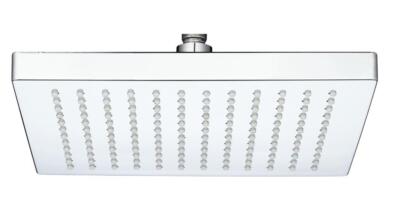 Badezimmer Duschkopf quadratisch 8 Zoll Regenfall fester Kopf 1/2'' Chrom Kit UK