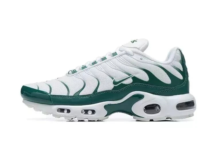 New Nike Air Max Plus TN White Green Cushioned Sports Men's