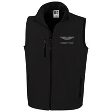 Abbigliamento Aston Martin Softshell Uomo Idea Regalo Smanicato Gilet Invernale