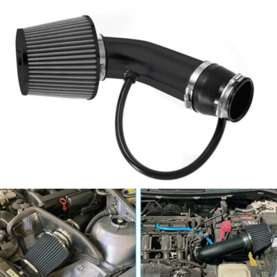 Car Cold Air Intake Filter Induction Kit 3'' Pipe Aluminum Power Flow Hose System