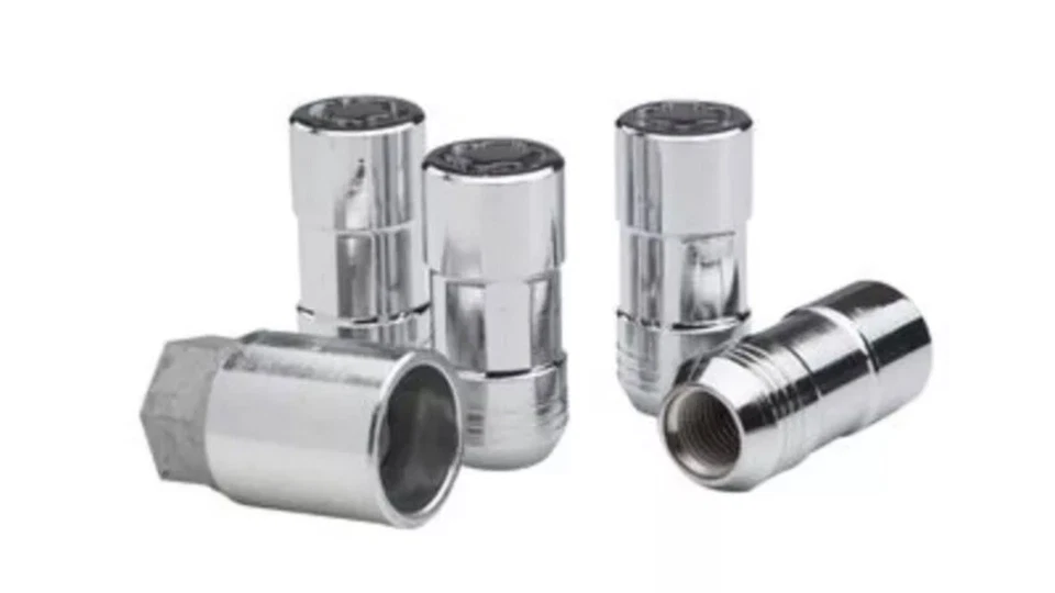 NUEVO Cerraduras de tacos de fábrica GM Escalade Tahoe Yukon Sierra Silverado rueda OEM 9599493 Foto 2 de 3