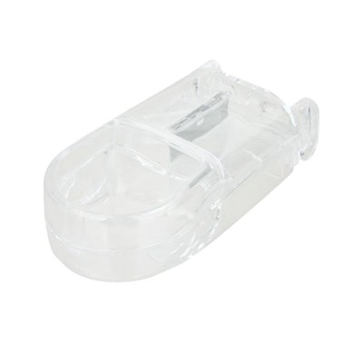 2pcs Transparent Pill Tablet Cutter Splitter Fall Medizin Aufbewahrungsbox