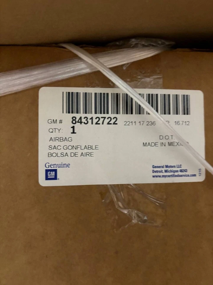 Chevrolet Silverado HD 3500 2015-2020 bolsa de aire para tablero de pasajeros derecha OEM Foto 3 de 3