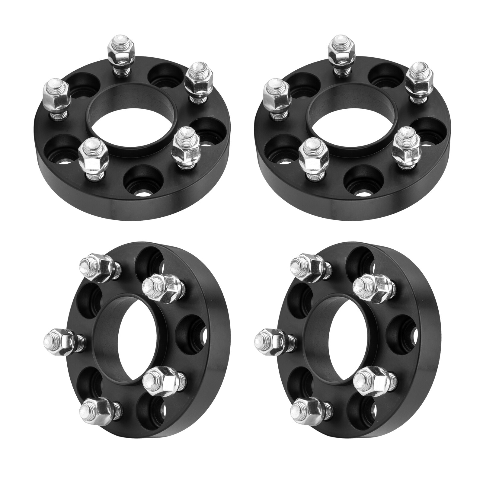 4pcs 1" Wheel Spacers Adapter 5x4.5 to 5x4.5-M14x1.5 Studs-70.5mm For Ford GT