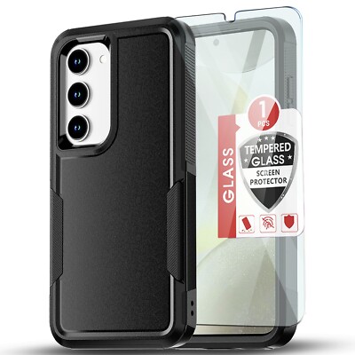 For Samsung Galaxy A16 5G A15 A14 Case Phone Cover Heavy Duty + Tempered Glass