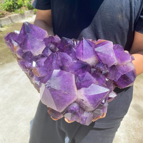 17,9 Pfund natürlicher Amethyst Geode Quarz Cluster Kristall Probe Heilung - Bild 7 von 8