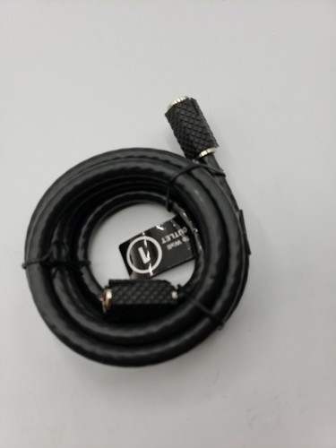 3' Feet, Black RG6 Coaxial Cable (Coax) With Weather Booted Connectors aw12720d - Picture 4 of 5