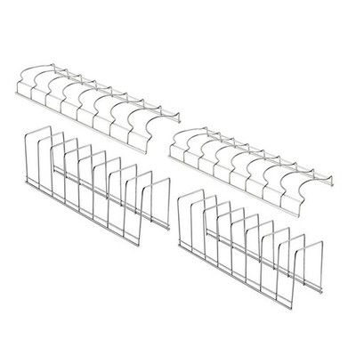 4 Pcs Geschierabtropfständer Küchengeschirrständer Küchentheken-Organizer