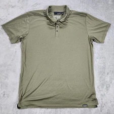 Truewerk Tech Polo Shirt Mens XL Green Performance Workwear 100% Polyester