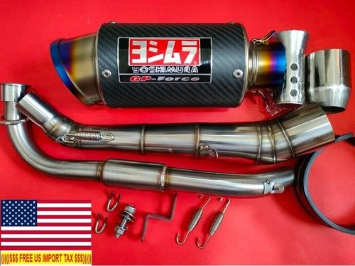 Low Exhaust 2" For Honda Grom Carbon Power BOMB Full System  Msx125 2014-2026