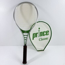 Vintage Prince Classic Oversized Aluminum Tennis Racquet Green Throat Cover USA