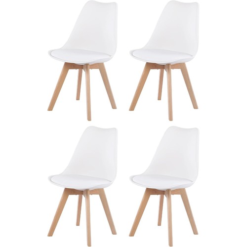 2/4PCS Faux Leather Dining Room Chairs Modern Dining Chairs with Gold Metal Legs - Picture 19 of 47