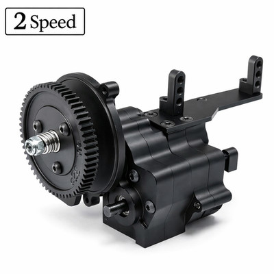 For Axial 2 Speed METAL GEARBOX Transmission For Wraith, Poison, Spyder -BLACK-
