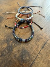 New Adjustable Woven Boho Surf Beach Bracelet Unisex -Friendship .X4 Bracelets