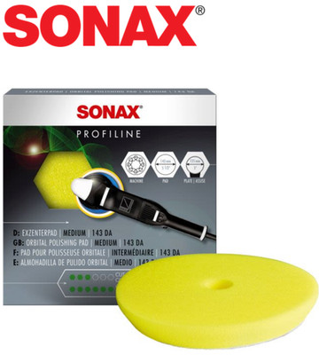 SONAX Polishing pad SX493341 / 04933410  143mm, colour: yellow