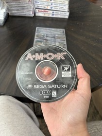 Sega Saturn Game A.M.O.K. CIB Complete In Box 