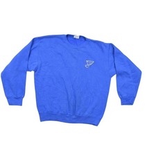 Tultex Men's L Blue Cotton Pullover Sweatshirt - Utah Jazz USA Made Vintage