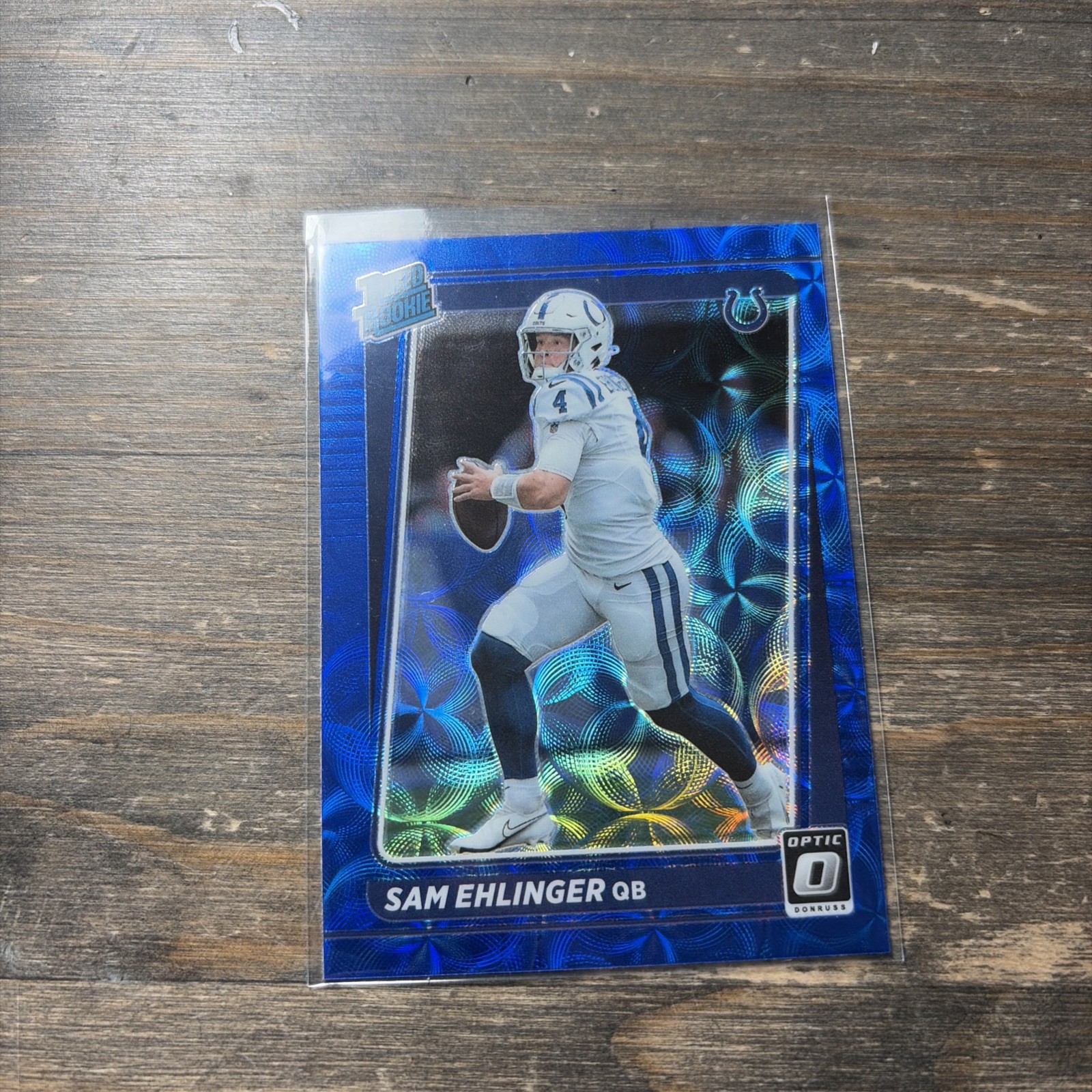 2021 Panini Donruss Optic - Rated Rookie Sam Ehlinger #246 Blue Scope Prizm (RC)