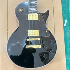 New Black Electric Guitar 2H Pickups Gold Hardware US Warehouse