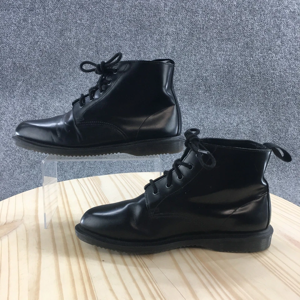 Botas Dr. Martens Mujer 9 Emmeline Botín Negro Con Cordones Informales Cómodas Foto 2 de 4