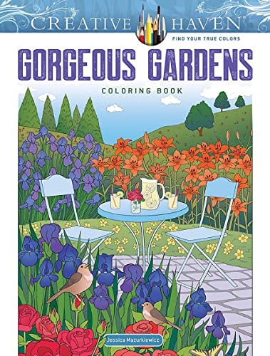 Creative Haven Gorgeous Gardens Coloring Book by Jessica Mazurkiewicz NEW - Image 2