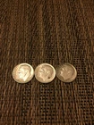 Roosevelt Silver Dime Lot 1961D 1963D and1964P