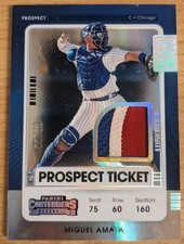 2021 Contenders Baseball Miguel Amaya Prospect Ticket Patch 07/10 #PTJ-MA Cubs