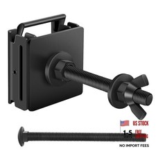 E Track Spare Tire Holder Mount, Upgraded E-Track Double Fittings Black-1 Pack