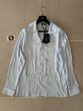 $1290 Mens BALMAIN Striped LS Button Up Pajam...