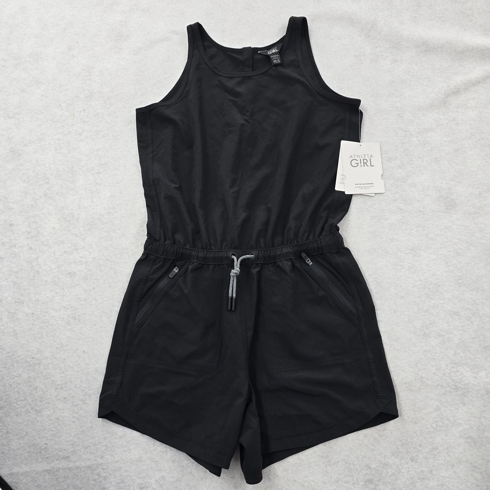 NWT Athleta Girl On The Go Romper Girls XXL/16 Sleeveless UPF 50+ Lightweight