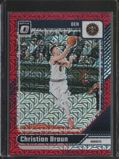 2024-25 Panini Donruss Optic - CHRISTIAN BRAUN #101 Red Mojo Prizm 43/88