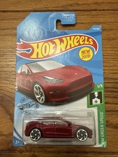 NEW 2016 Hot Wheels #196 9/10 Tesla Model X Red Maroon C5