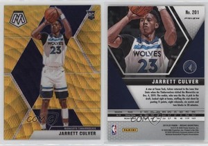 2019 Panini Mosaic Rookies Tmall Gold Wave Prizm Jarrett Culver #201 Rookie RC