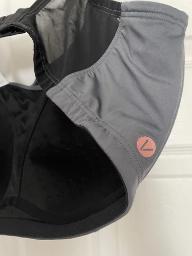 Lane Bryant Livi Sz 40F No Wire Padded Molded Sports Bra Gray New WOT - Picture 4 of 7
