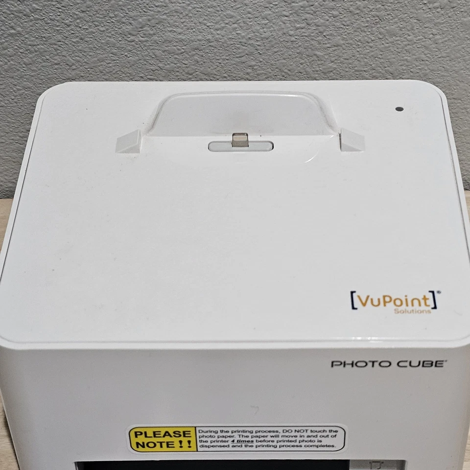 Vupoint Solutions Photo Cube Compact Photo Printer IP-P28-VPS - With Power Cord - Image 3 of 4