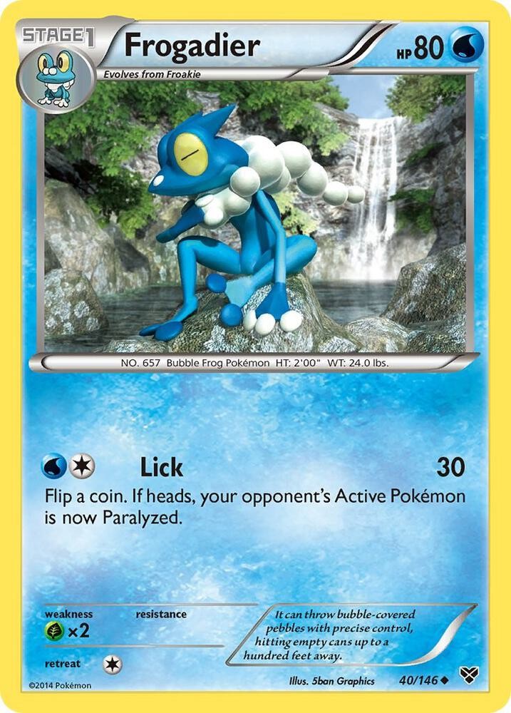Frogadier XY Base Set Uncommon 40/146 2014 Pokemon TCG