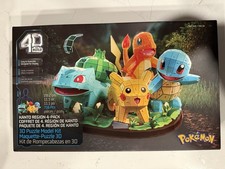 4D Build Pokemon Puzzle Model Kit Kanto Region 4-pack In 1 Box NEW  SEALED