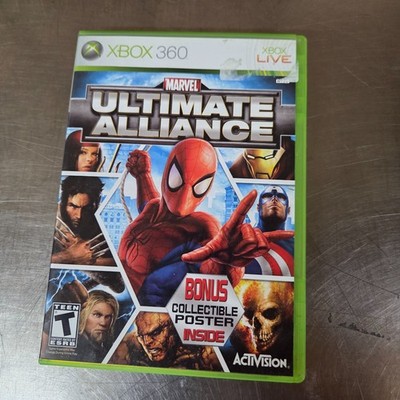 Marvel Ultimate Alliance (Microsoft Xbox 360, 2006) with Poster