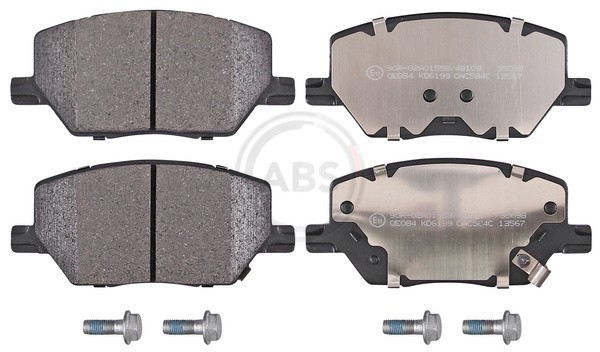 Vorderachse A.B.S. 35098 Bremsbelagsatz, Scheibenbremse FüR Alfa Romeo,Fiat,Jeep-image