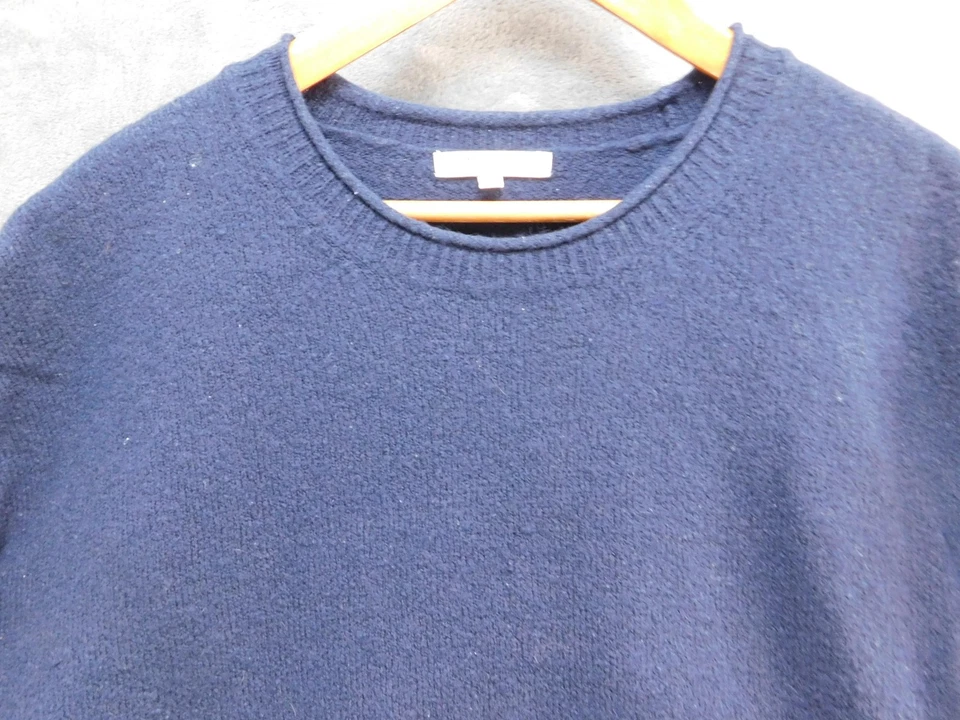 Suéter Madewell Mujer Mediano Azul Marino Margarita Flor Manga Cuello Redondo Hacer Bien Foto 2 de 4