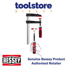 Image of Bessey TG25-2K Malleable cast iron screw clamp TG 250/120 2pc Plastic Handle,