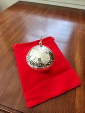 Wallace 2001 Silverplate Sleigh Bell Christmas Ornament