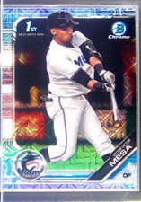 2019 Bowman Victor Victor Mesa #BCP-5 Marlins Chrome Prospects Mojo Refractors