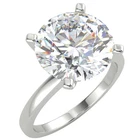 4.07 Ct Round Cut VS2/E Solitaire Diamond Engagement Ring 14K White Gold