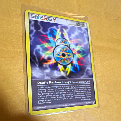 Nintendo Pokemon TCG Double Rainbow Energy 88/100 EX Crystal Guardians Holo Rare