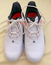 FootJoy FJ White Back Orange - Mens Sz 11 - Spikeless Golf Shoes