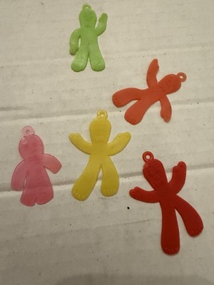 Carnival Fair Toy Prize Lot Vintage Plastic Men Ginger Bread Man Figure