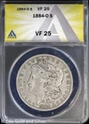 1884-O $1 Morgan Silver Dollar ANACS VF 25